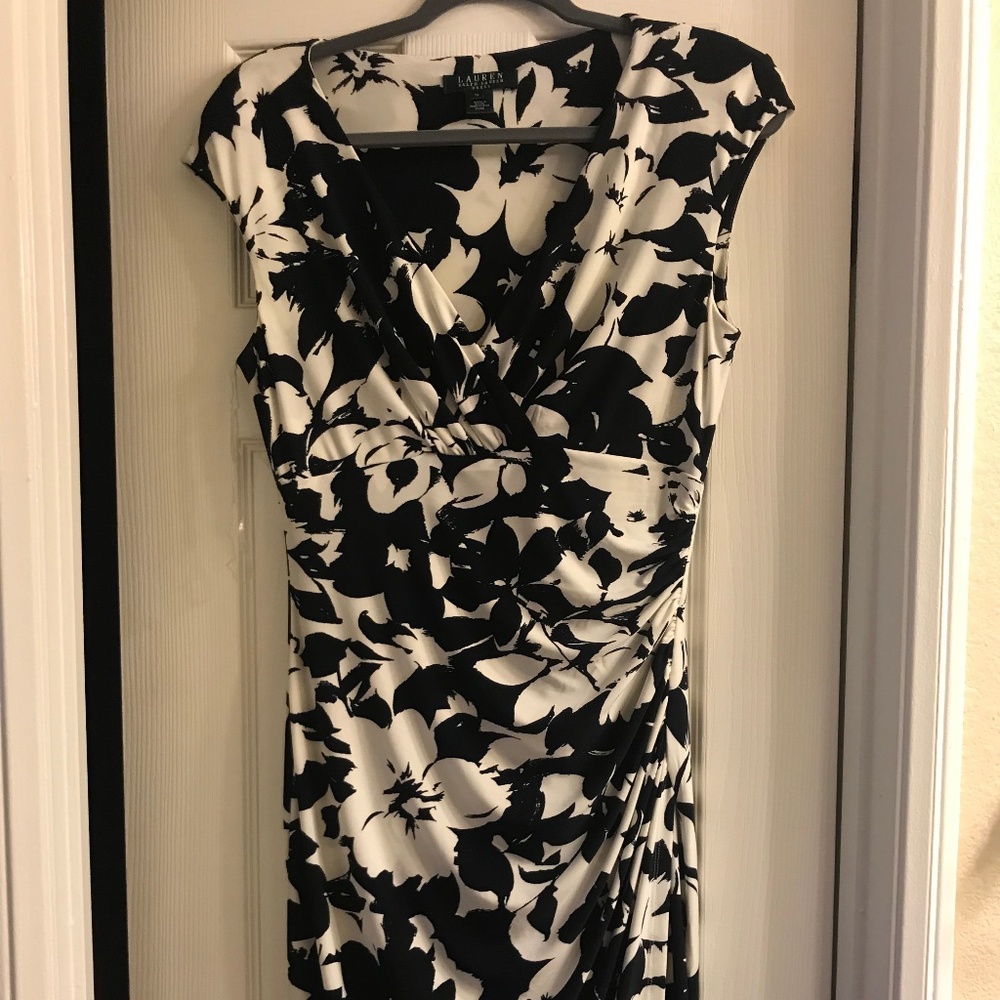 Ralph Lauren Wrap Dress Navy Size 10